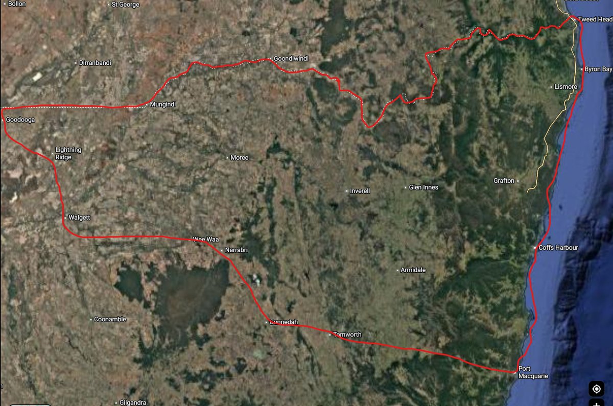 Map of the Northern NSW service area, from Tweed Heads to Port Macquarie and west to Lightning Ridge
